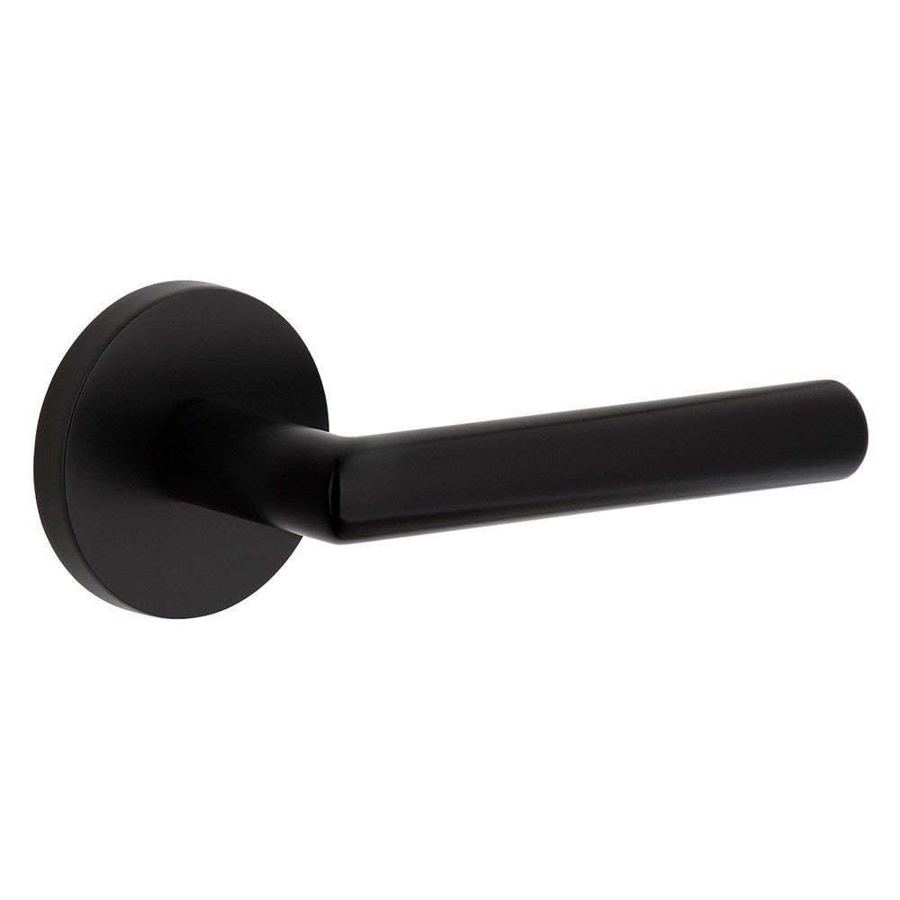 Single Dummy - Circolo Rosette with Right Handed Moderno Lever in Satin Black
