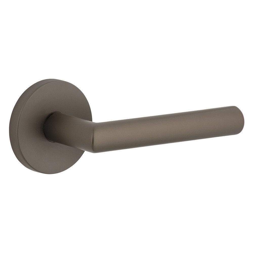 Single Dummy - Circolo Rosette with Right Handed Moderno Lever in Titanium Gray