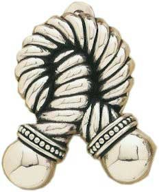 Door knockers Collection - Twisted Equestre Rope in Antique Silver
