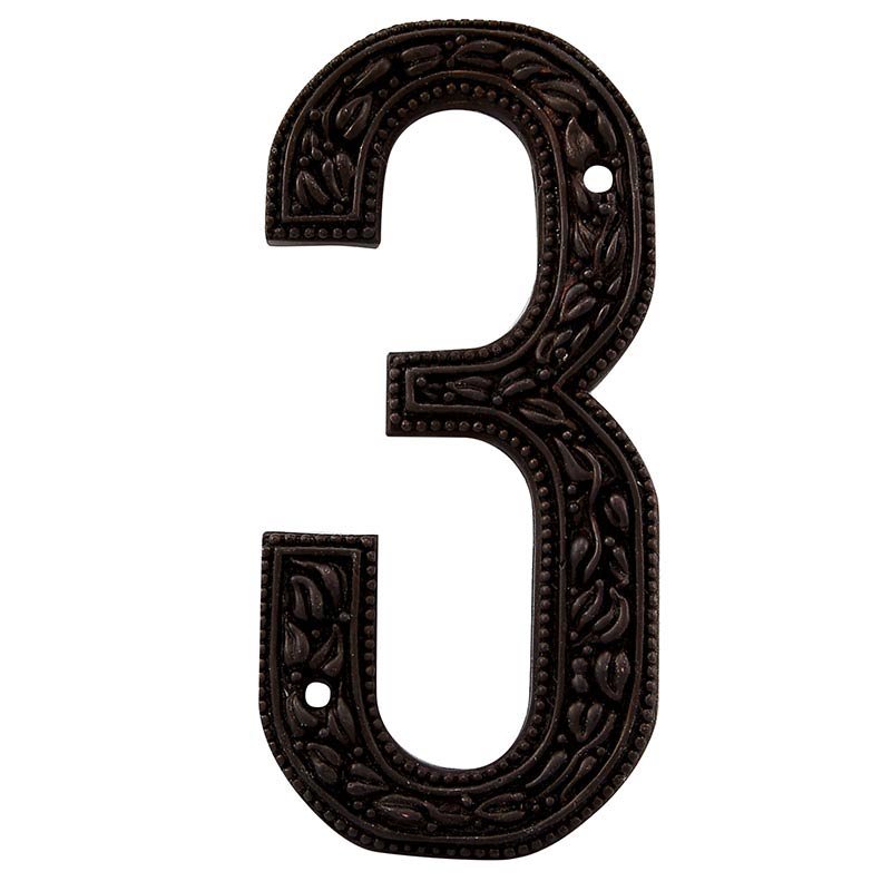 3 Number in Oil Rubbed Bronze