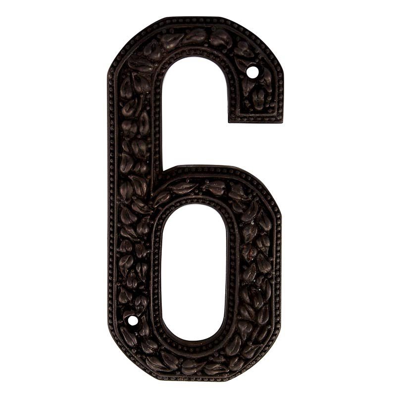6 Number in Oil Rubbed Bronze
