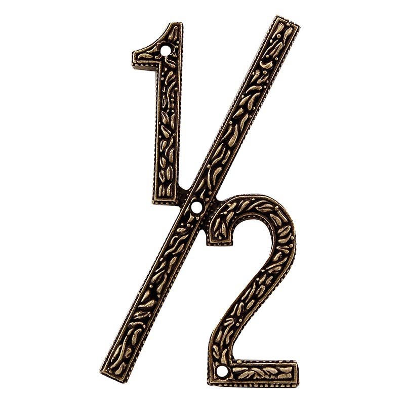 1/2 Number in Antique Brass