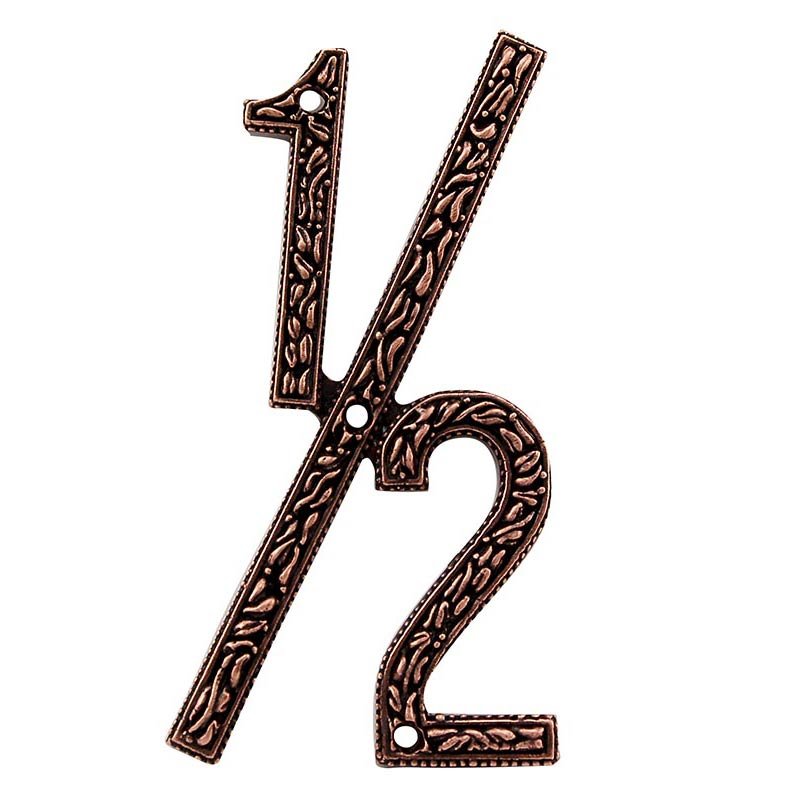1/2 Number in Antique Copper