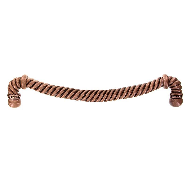 12" Centers Rope Oversized Pull in Antique Copper