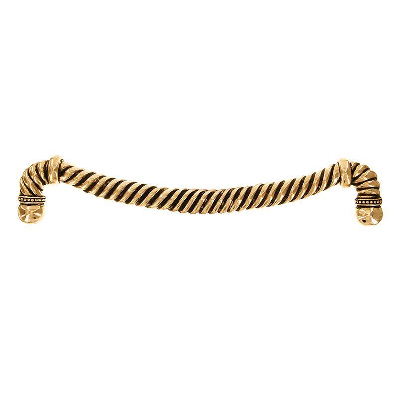 12" Centers Rope Oversized Pull in Antique Gold