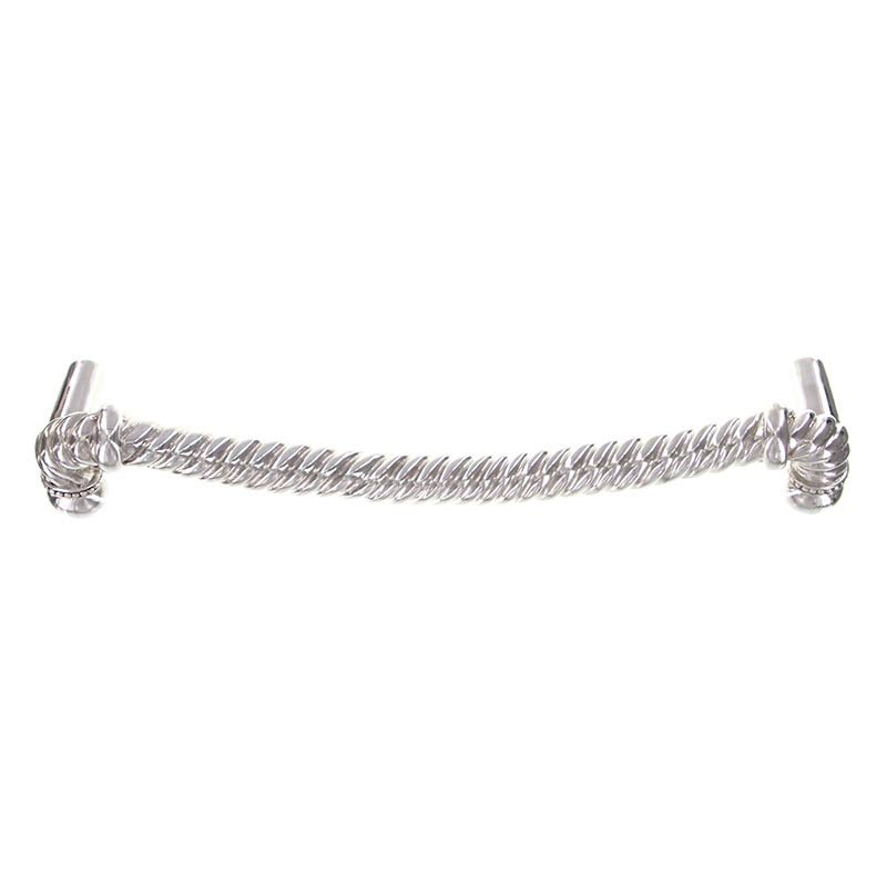 12" Centers Rope Oversized Pull in Polished Silver