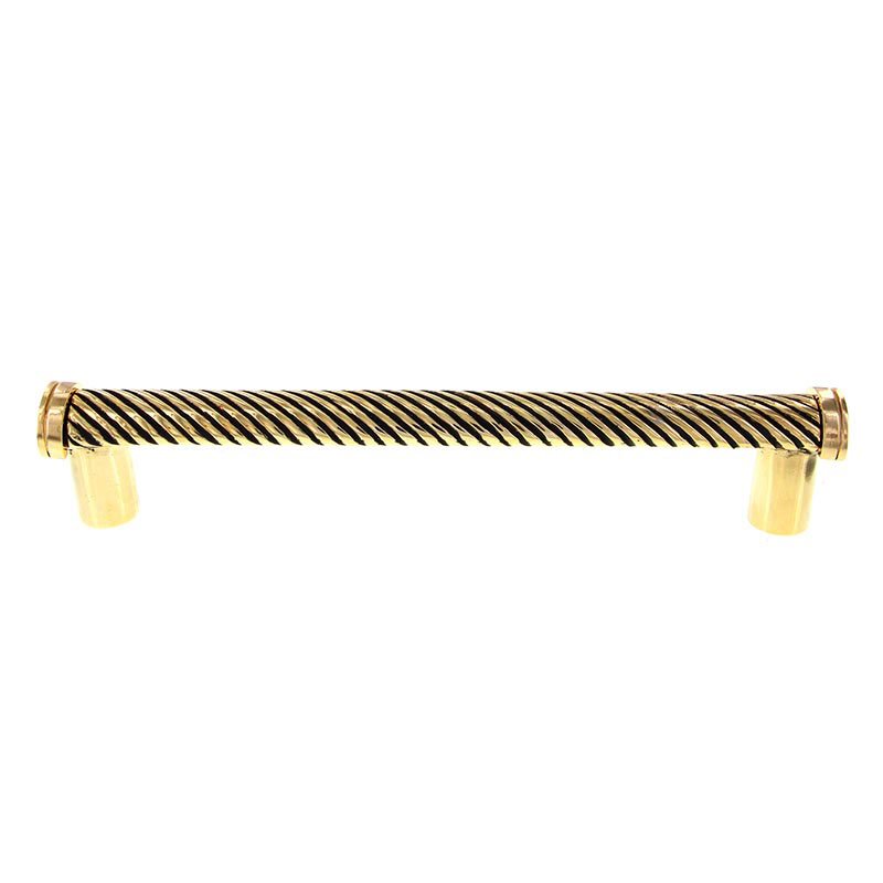 12" Centers Wavy Lines Oversized Pull in Antique Gold