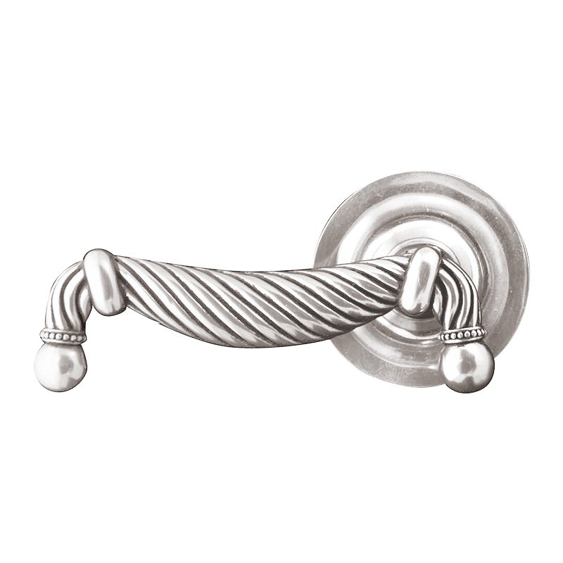 Privacy Equestre Left Handed Door Lever in Polished Silver