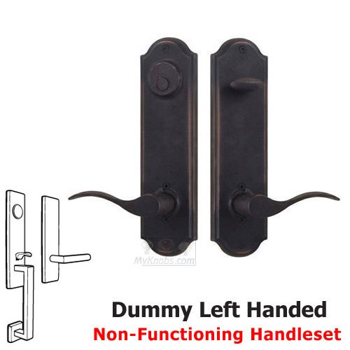 Tramore - Left Hand Dummy Handleset with Carlow Lever in Oil Rubbed Bronze