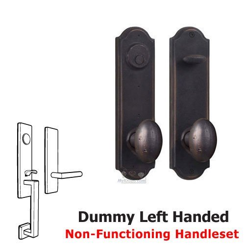 Tramore - Left Hand Dummy Handleset with Durham Knob in Oil Rubbed Bronze