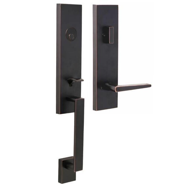 Leighton Dummy Handleset with Philtower Lever in Oil Rubbed Bronze
