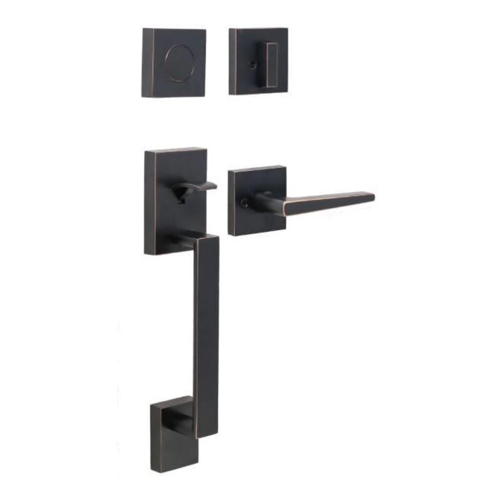 Brookside Dummy Handleset With Philtower Lever in Oil Rubbed Bronze