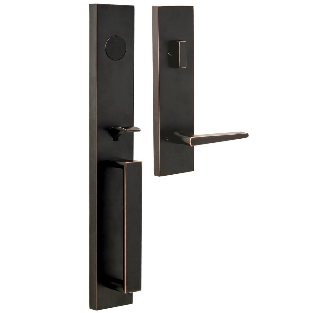 Xanthis Dummy Handleset with Philtower Lever in Oil Rubbed Bronze