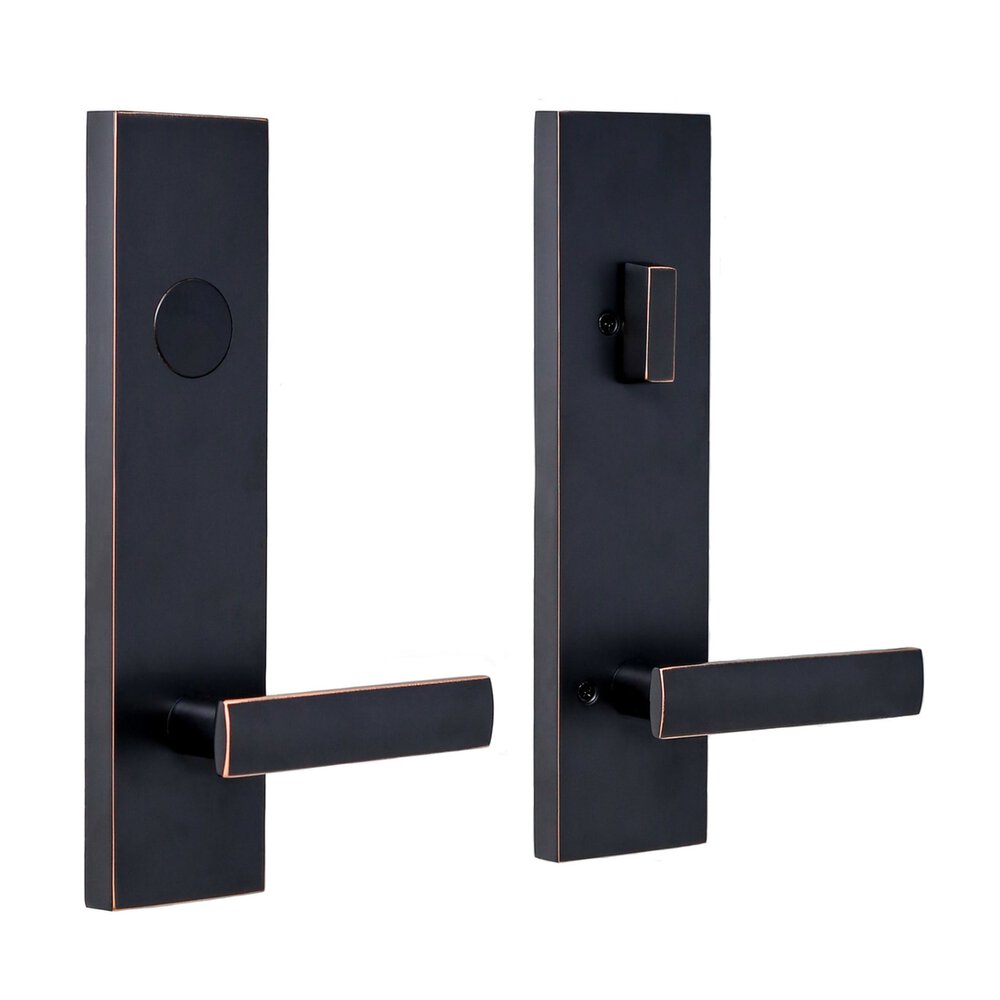 Addy Handleset with Utica Lever in Oil Rubbed Bronze