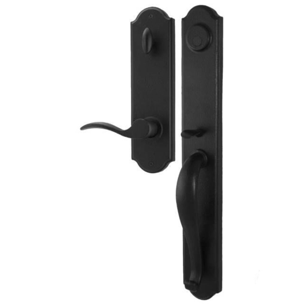 Wiltshire - Right Hand Dummy Handleset with Carlow Lever in Black