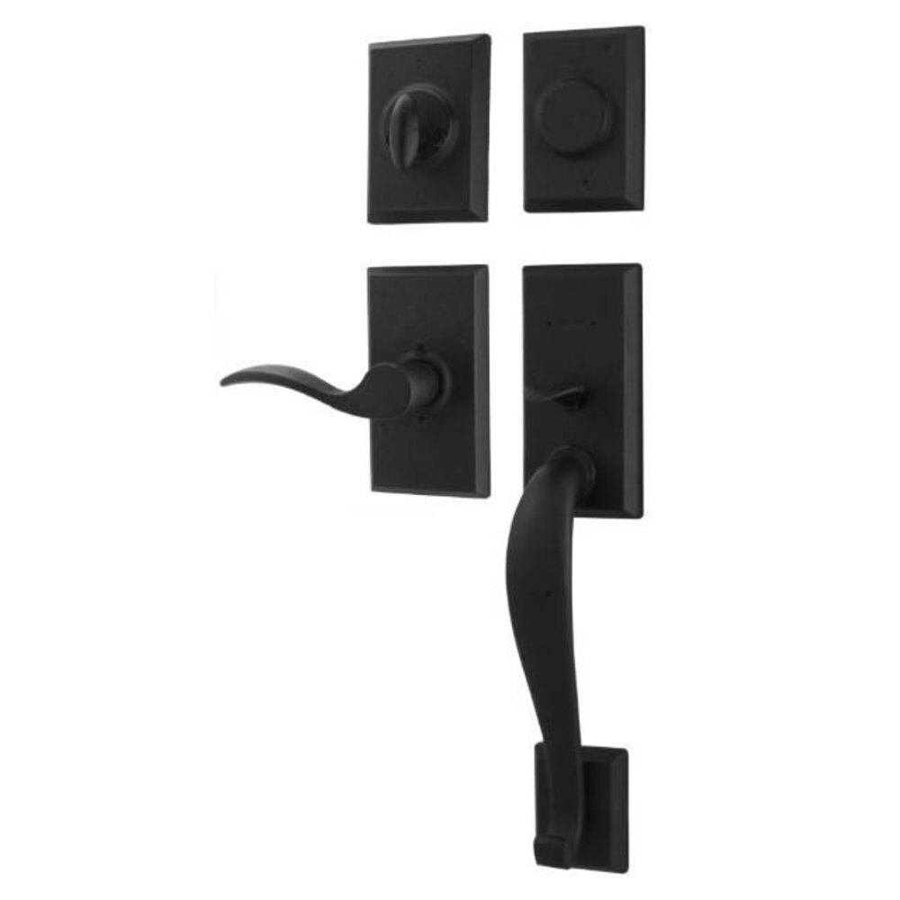 Aspen - Dummy Handleset with Carlow Lever in Black
