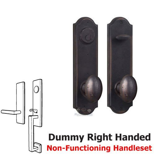 Tramore - Right Hand Dummy Handleset with Durham Knob in Oil Rubbed Bronze