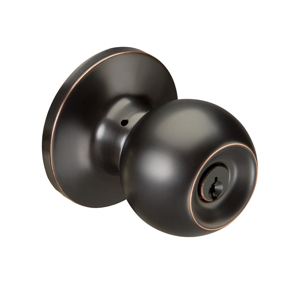 Keyed Athens Knob in Oil Rubbed Bronze
