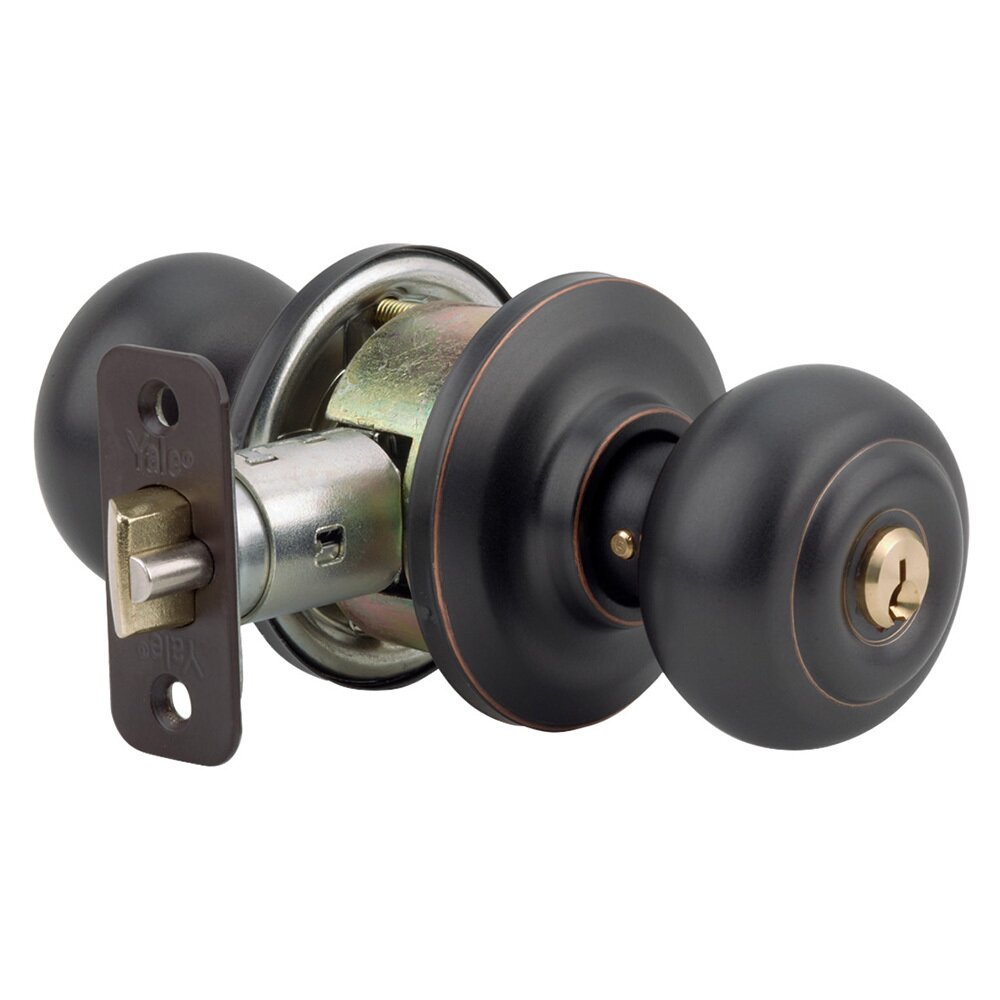 Keyed Oxford Knob in Oil Rubbed Bronze
