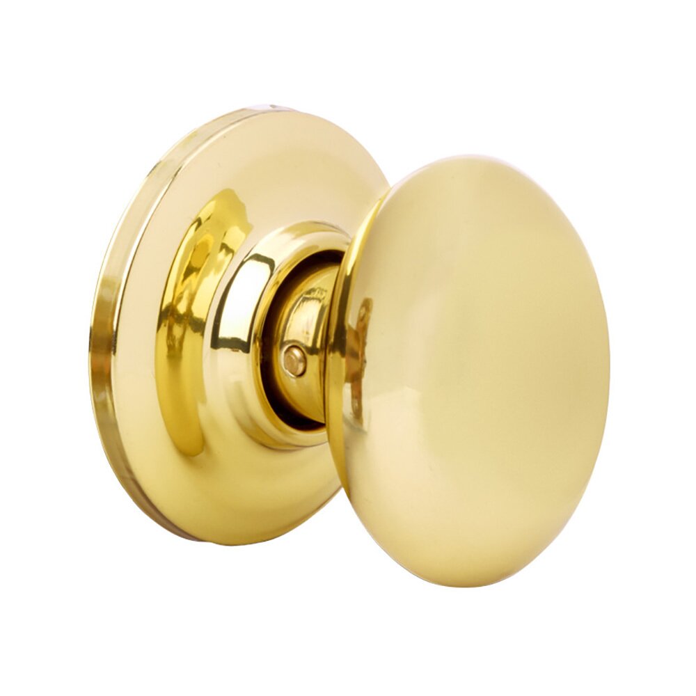 Single Dummy Dartmouth Knob in Polished Brass