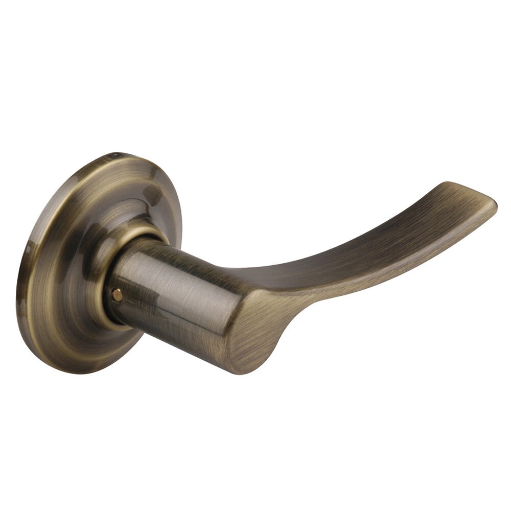Passage Academy Left Handed Lever in Antique Brass