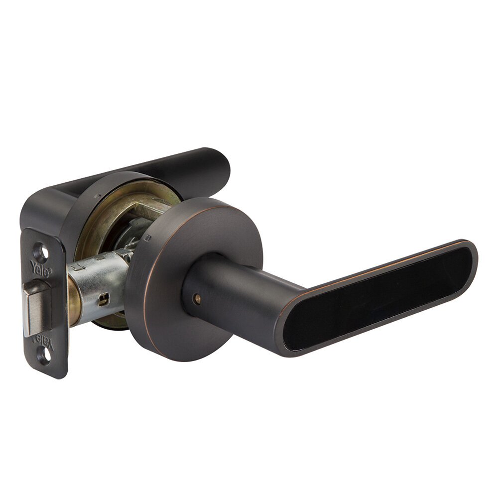 Passage Kincaid Lever with Black Insert in Oil Rubbed Bronze