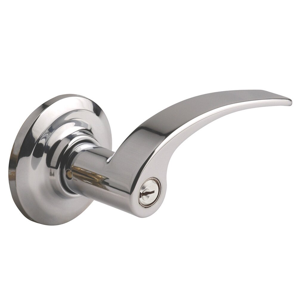 Keyed Milan Right Handed Lever in Satin Chrome