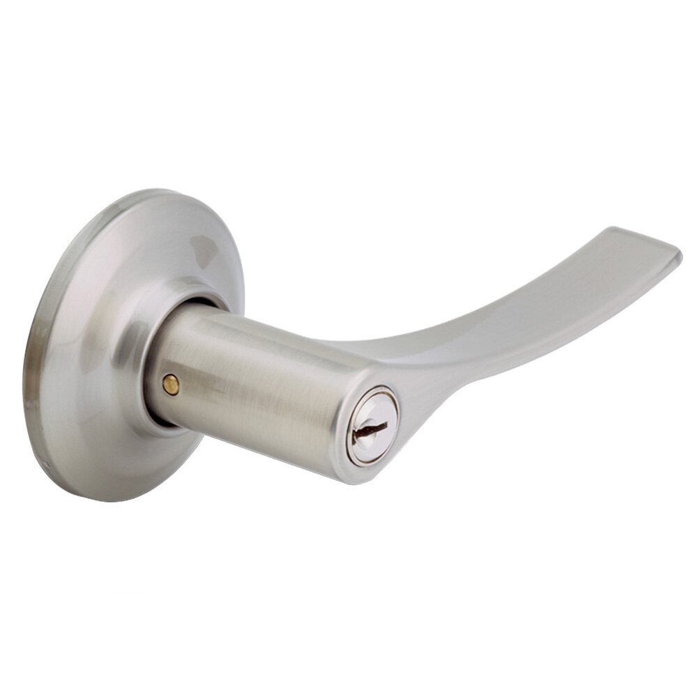 Keyed Academy Right Handed Lever in Satin Nickel