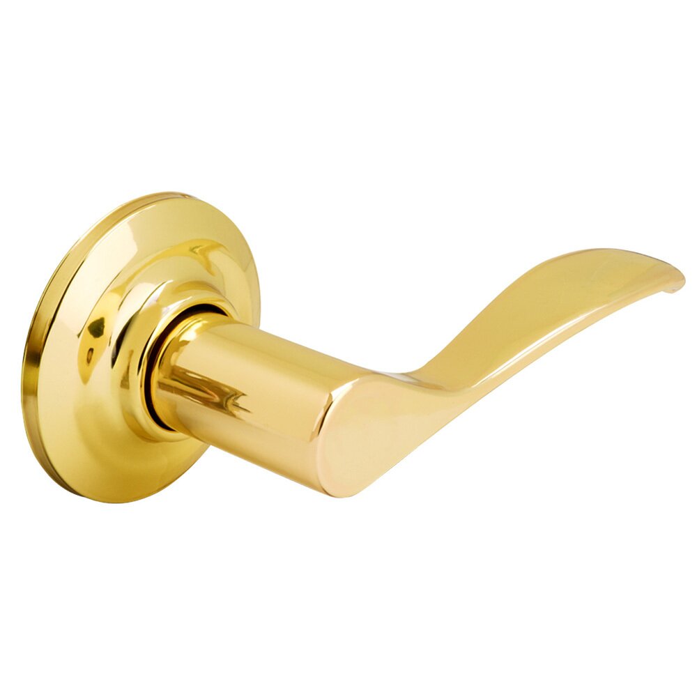 Single Dummy Norwood Right Handed Lever in Polished Brass