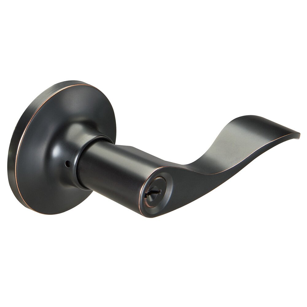 Keyed Keowee Left Handed Lever in Oil Rubbed Bronze