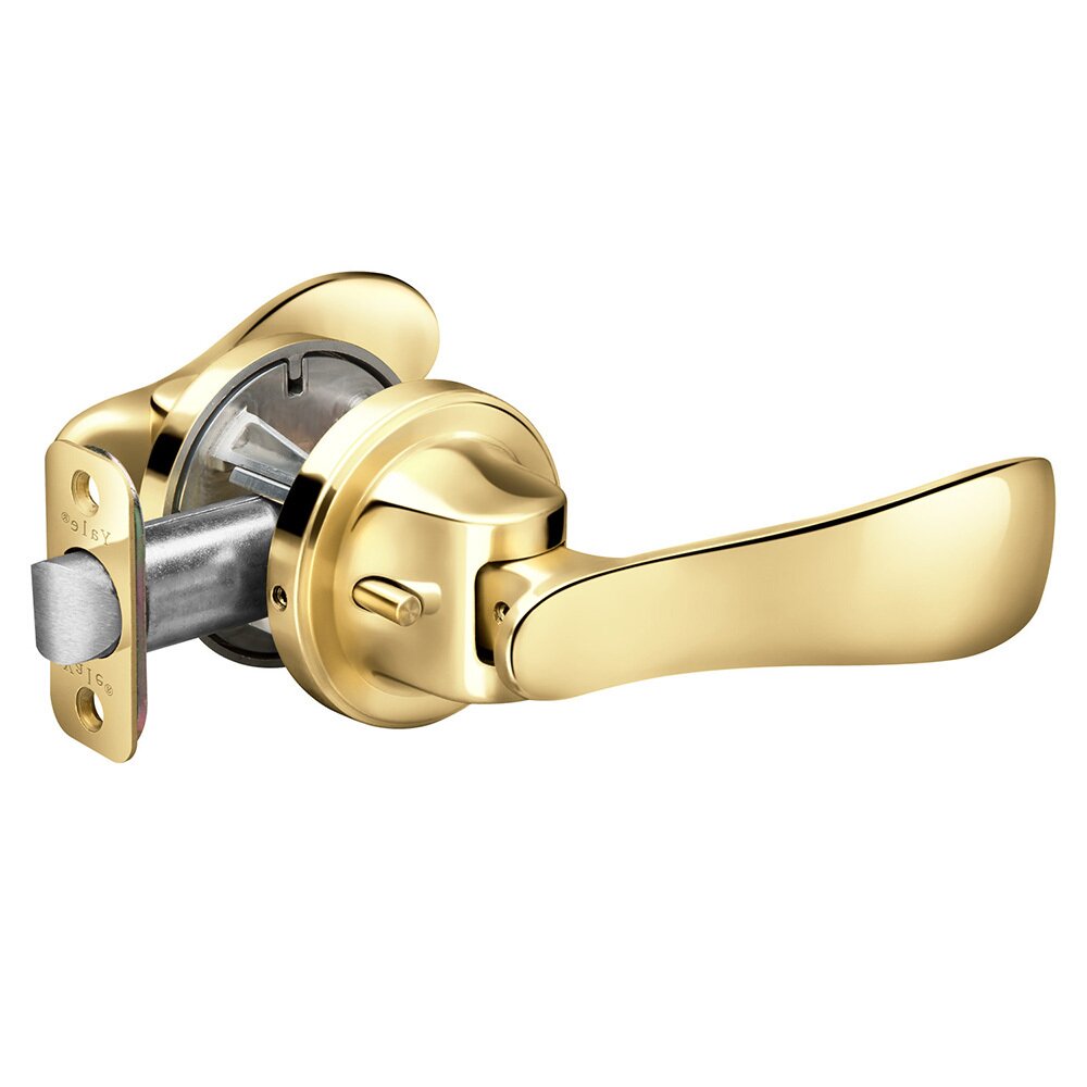 Privacy Navis Paddle in Polished Brass