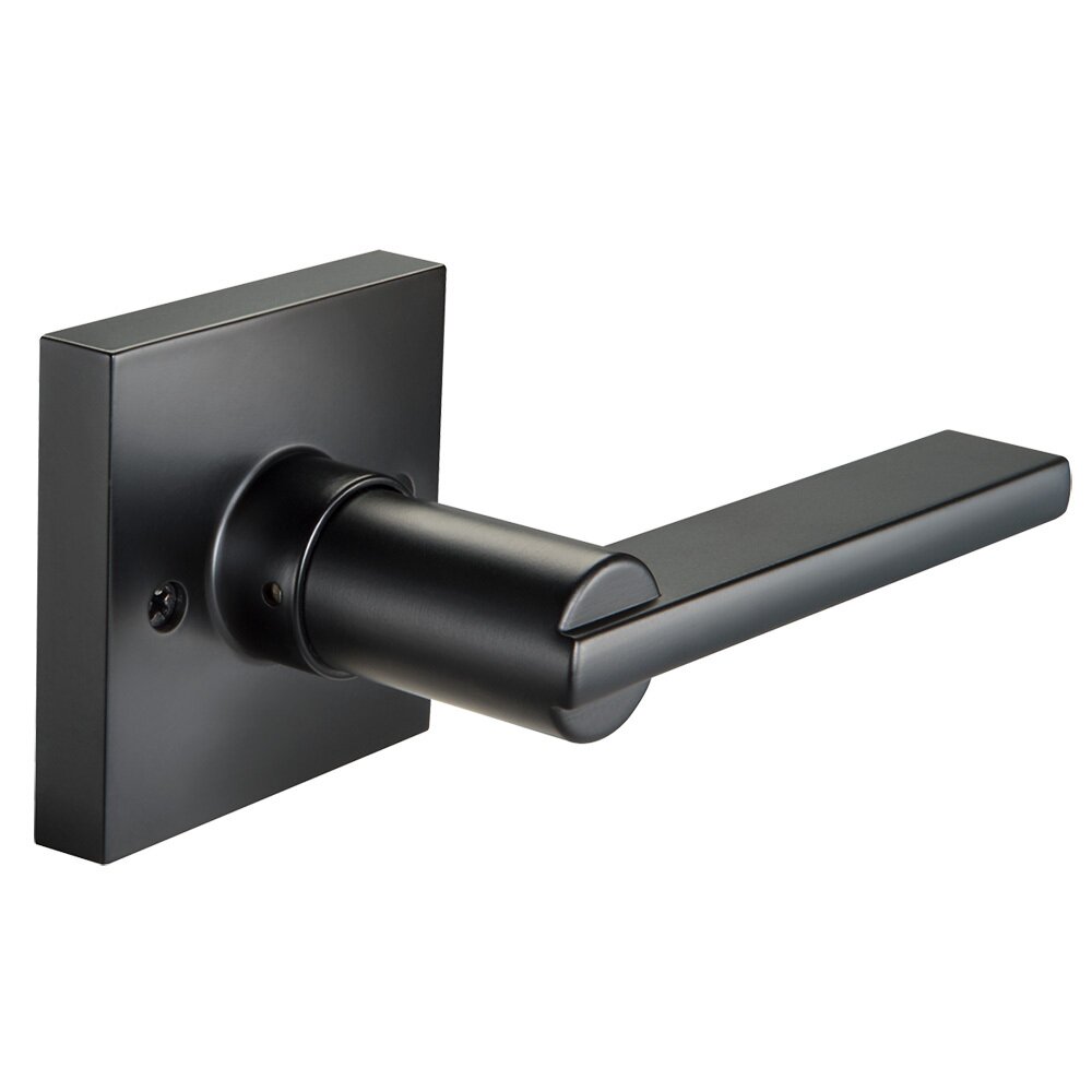 Single Dummy Square Seabrook Lever in Black