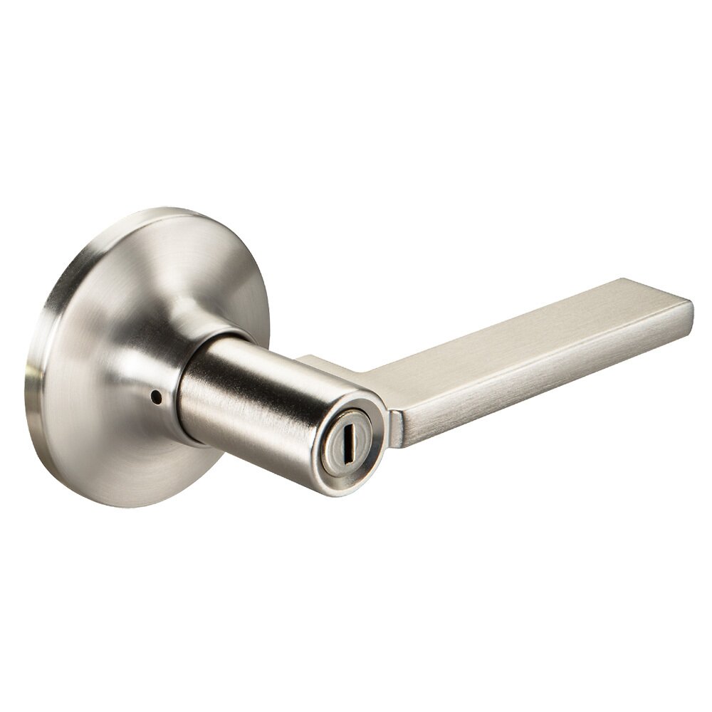 Privacy Seabrook Lever in Satin Nickel
