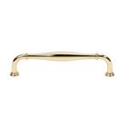 Solid Brass 8" Centers Traditional Oversized Pull in Polished Brass