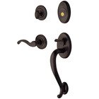 Sectional Right Handed Full Dummy Handleset with Wave Lever in Venetian Bronze