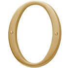 #0 House Number in PVD Lifetime Satin Brass