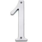 #1 House Number in Polished Chrome