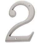 #2 House Number in Lifetime PVD Satin Nickel