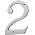 #2 House Number in Polished Chrome