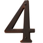 #4 House Number in Venetian Bronze