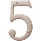 #5 House Number in Lifetime PVD Polished Nickel