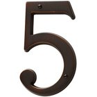 #5 House Number in Venetian Bronze
