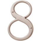#8 House Number in Lifetime PVD Polished Nickel
