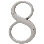 #8 House Number in Lifetime PVD Satin Nickel