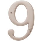 #9 House Number in Lifetime PVD Polished Nickel