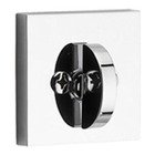 Patio (One-Sided) Square Deadbolt in Polished Chrome