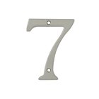 Solid Brass 4" Residential House Number 7 in Brushed Nickel
