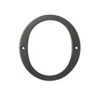 Solid Brass 6" Residential House Number 0 in Oil Rubbed Bronze
