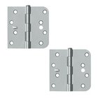 4"x 4"x 5/8" Right Handed Square Hinge (SOLD AS A PAIR) in Brushed Chrome