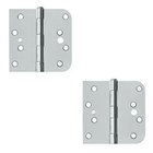 4"x 4"x 5/8" Right Handed Square Hinge (SOLD AS A PAIR) in Polished Chrome
